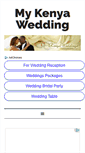Mobile Screenshot of mykenyaweddings.com