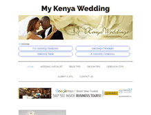 Tablet Screenshot of mykenyaweddings.com